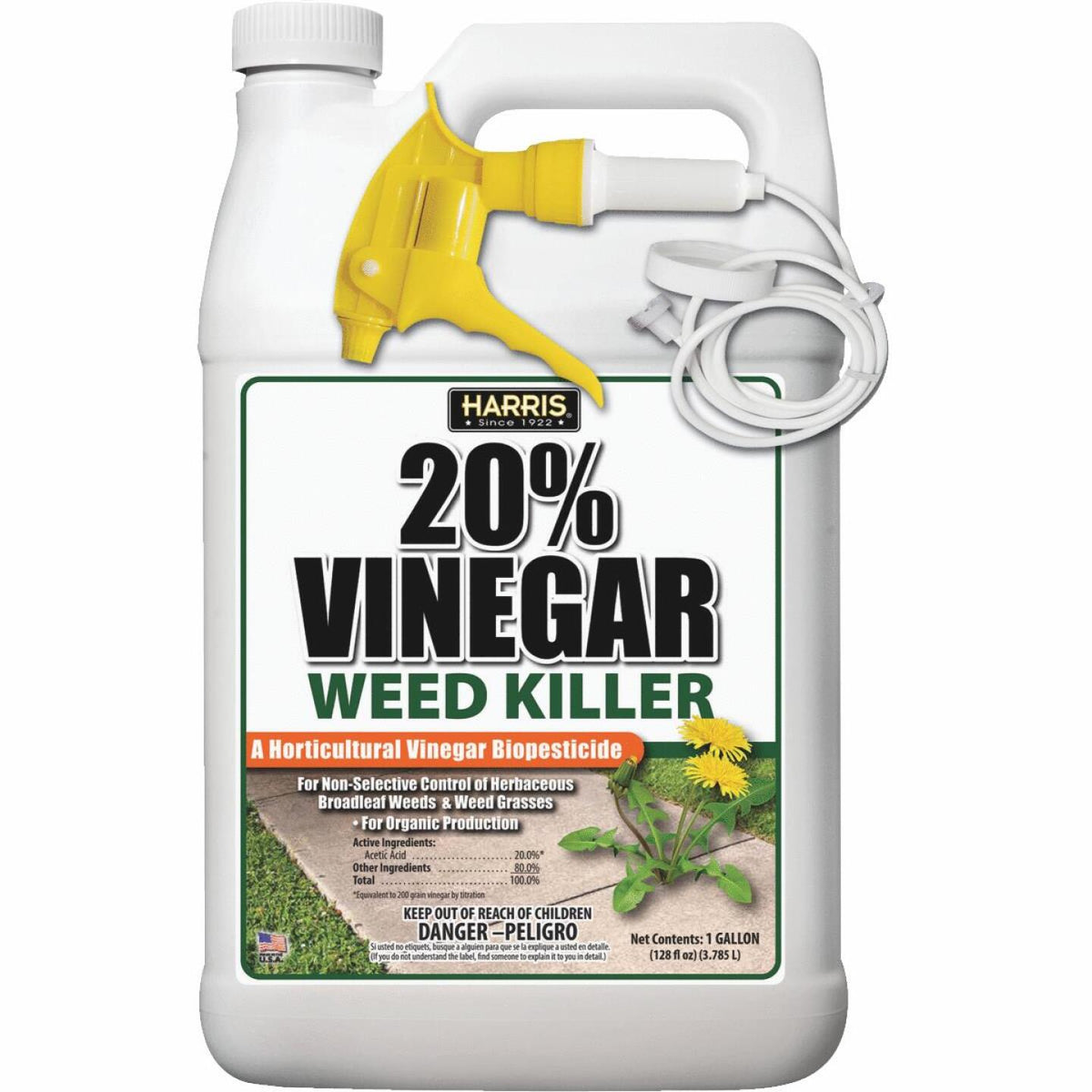 128 oz organic weed killer herbicide concentrated PF Harris 1 Gal. Ready To Use 20% Vinegar Weed Killer - Denton, TX