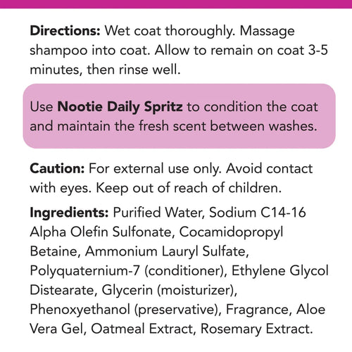 Nootie Japanese Cherry Blossom Rejuvenating Pet Shampoo