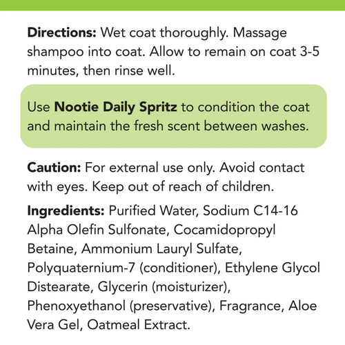 Nootie Cucumber Melon Soothing Pet Shampoo