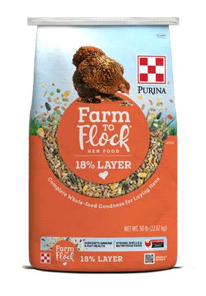 Purina® Farm to Flock® 18% Layer Hen Food