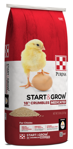 Purina® Start & Grow® Medicated Chick Feed