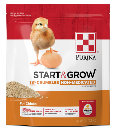 Purina® Start & Grow®  Non-Medicated Chick Feed