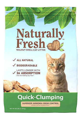Naturally Fresh Walnut Shell Quick Clumping Formula Cat Litter