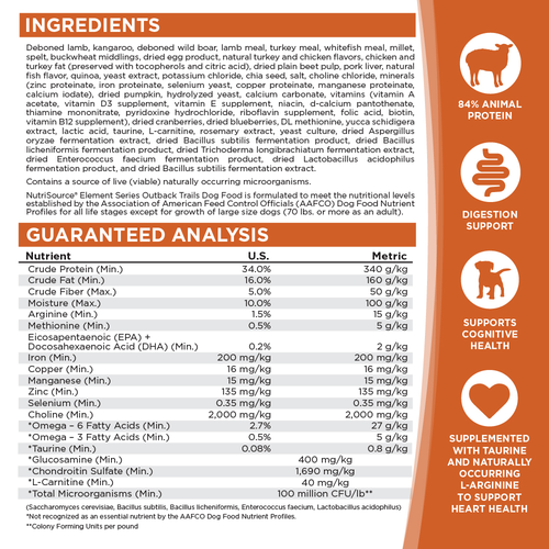 NutriSource Outback Trails Recipe Dog Food