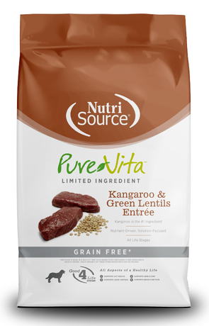 NutriSource® PureVita™ Kangaroo & Green Lentils Entrée Grain Free Dog Food