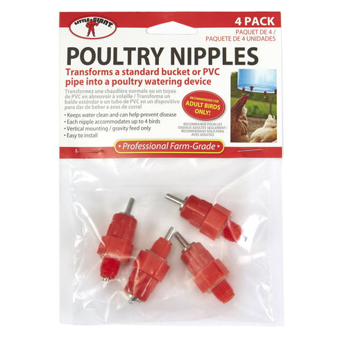 Little Giant Poultry Nipple 4 Pack