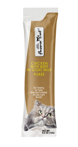 Fussie Cat Chicken with Beef in Goat Milk Purée