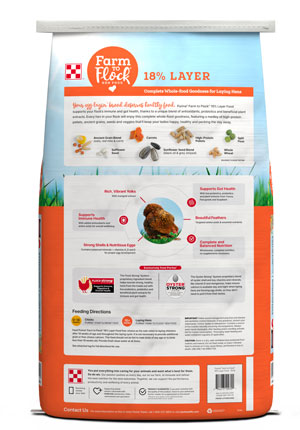 Purina® Farm to Flock® 18% Layer Hen Food