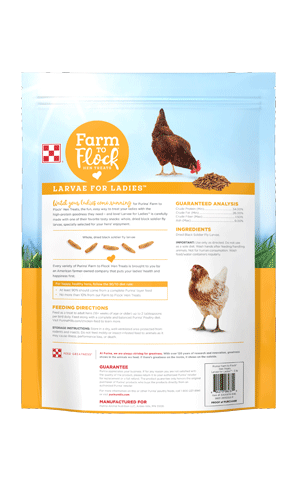 Purina® Farm to Flock® Larvae for Ladies™ Hen Treats