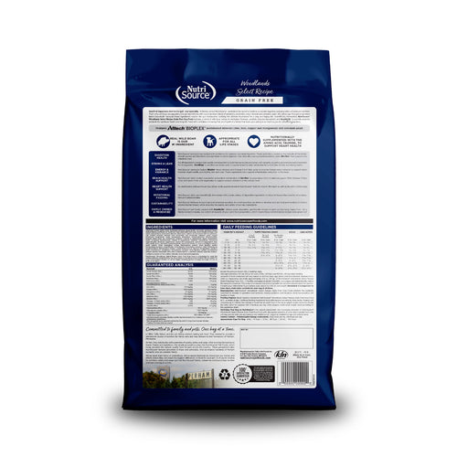 Nutrisource Grain Free Woodlands Select Recipe Dog Food