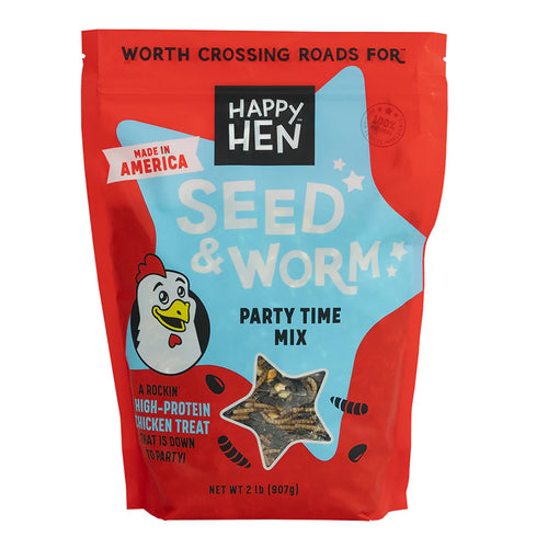 Happy Hen Party Time Mix™ Seed & Mealworm