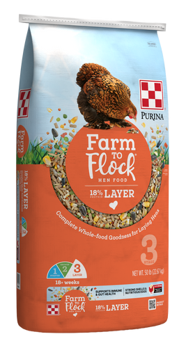 Purina® Farm to Flock® 18% Layer