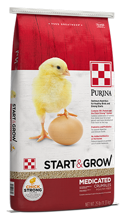 Purina® Start & Grow® Medicated Chick Feed