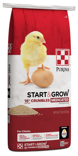 Purina® Start & Grow® Medicated Chick Feed
