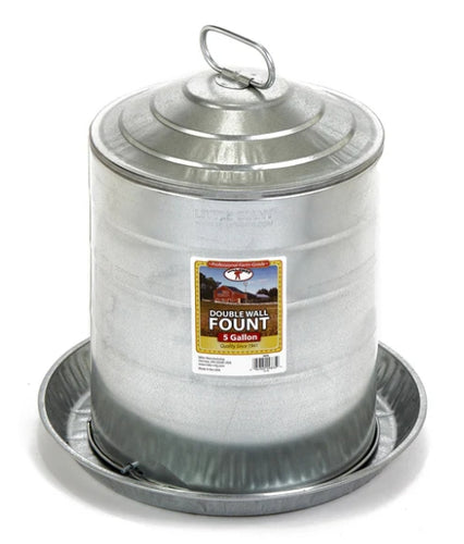 Little Giant Double Wall Poultry Fount Galvanized