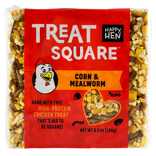 Happy Hen Treat Square Corn & Mealworm
