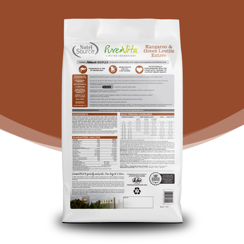 NutriSource® PureVita™ Kangaroo & Green Lentils Entrée Grain Free Dog Food