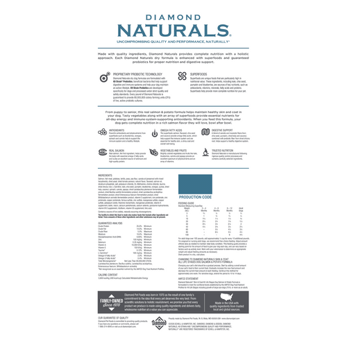 Diamond Naturals Grain Free Skin & Coat Formula All Life Stages Dog Food