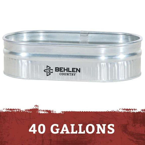 Behlen Galvanized Shallow Oval Stock Tank