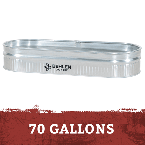 Behlen Galvanized Shallow Oval Stock Tank