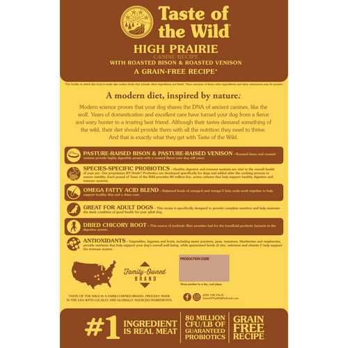 Taste Of The Wild High Prairie Dog Food