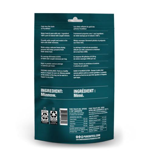 PureBites Freeze Dried Minnow Cat Treats