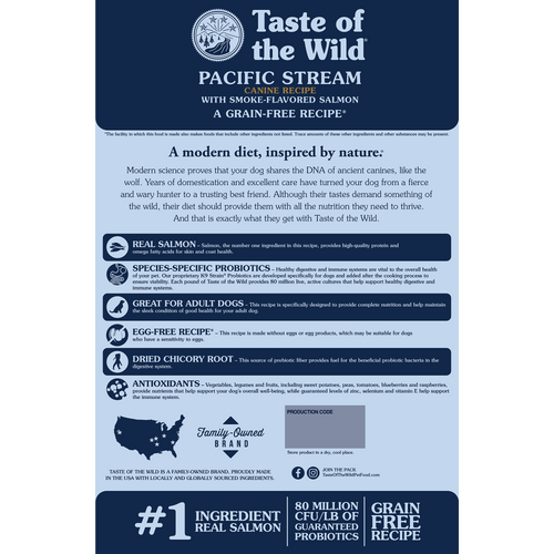 Taste Of The Wild Pacific Stream Dog Food