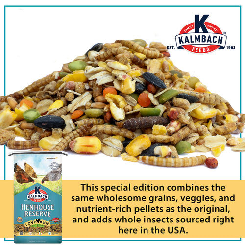 Kalmbach Feeds Henhouse Reserve Love Bug™ for Chickens and Poultry