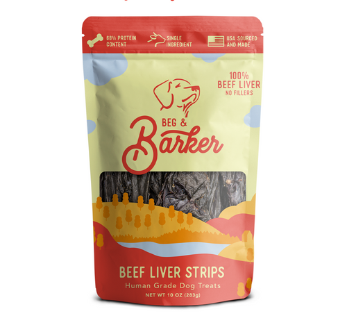 Beg & Barker Beef Liver Strips Dog Treats