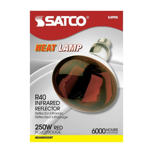 Red Heat Lamp Bulb 250W