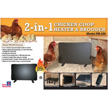 Farm Innovators Chicken Coop 2-in-1 Heater & Brooder