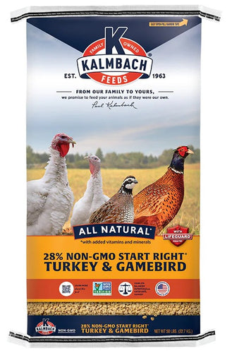 Kalmbach 28% Non-GMO Start Right™ Turkey & Gamebird