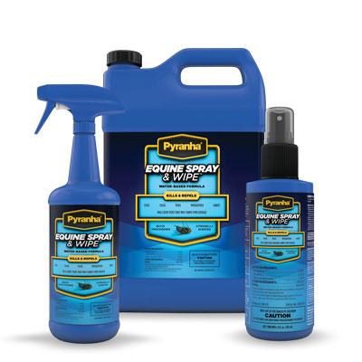 Pyranha Equine Spray & Wipe™ Water Based Formula