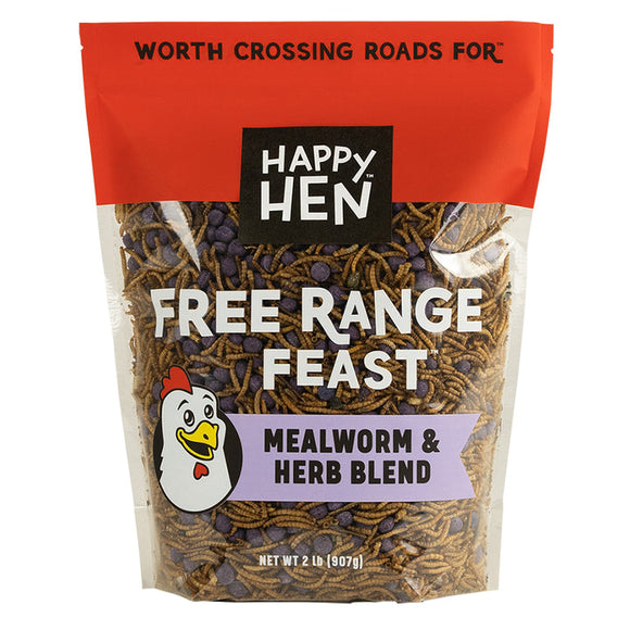 Happy Hen Treats Free Range Feast™ Mealworm & Herb Blend