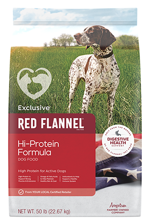 Exclusive Pet Red Flannel HI-Protine High Protein for Active Dogs